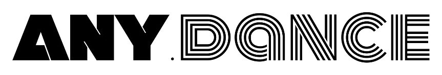 ANY.DANCE fekete wordmark