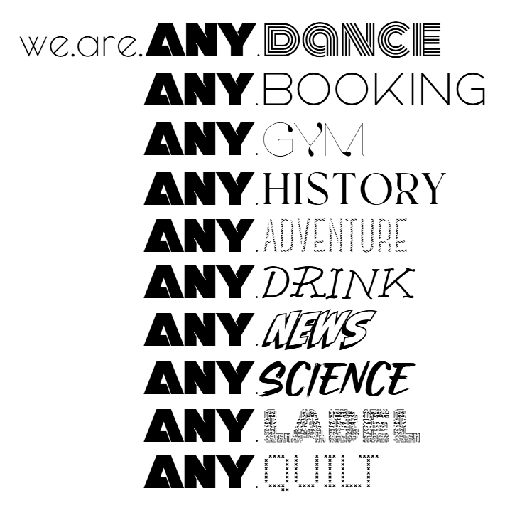 ANY family logo lockups sheet